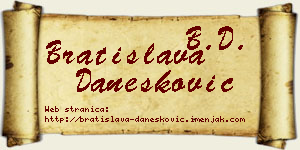Bratislava Danesković vizit kartica